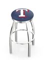 Texas Rangers Ring Chrome Swivel Stool