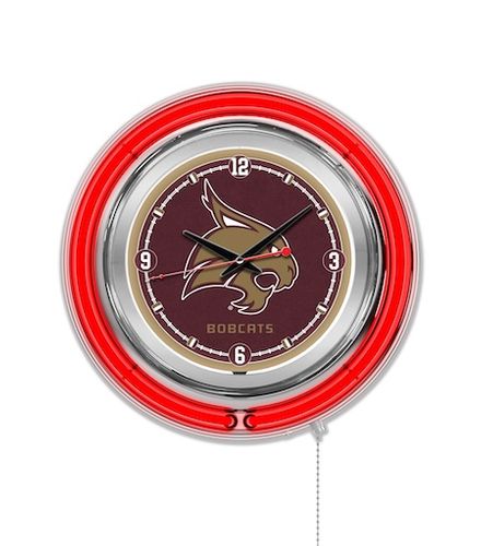 Texas State Neon Clock 15
