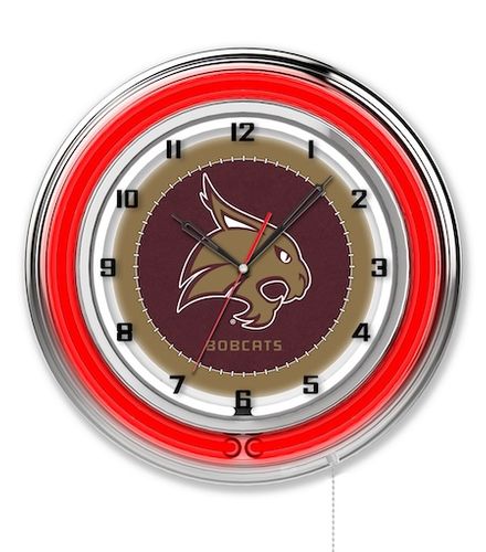 Texas State Neon Clock 19