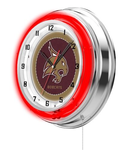 Texas State Neon Clock 19