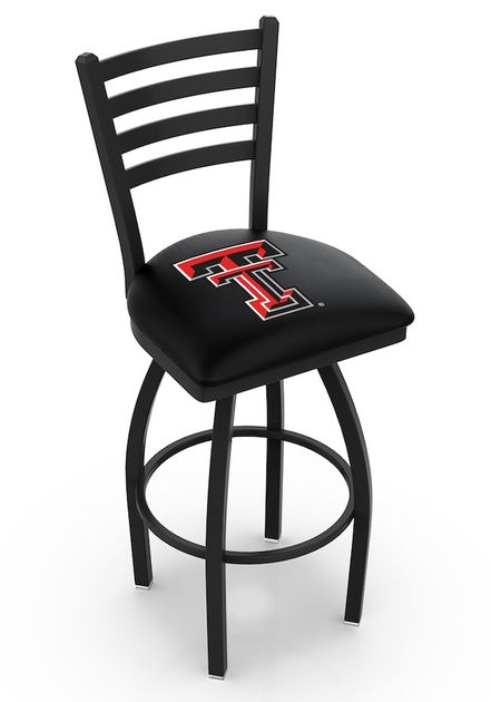 Texas Tech Ladder Back Swivel Stool