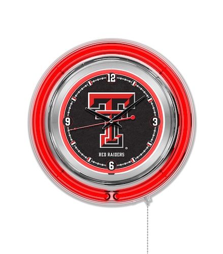 Texas Tech Neon Clock 15