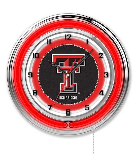 Texas Tech Neon Clock 19