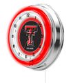 Texas Tech Neon Clock 19