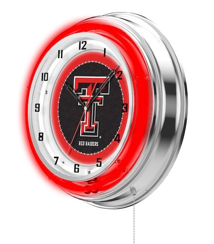 Texas Tech Neon Clock 19