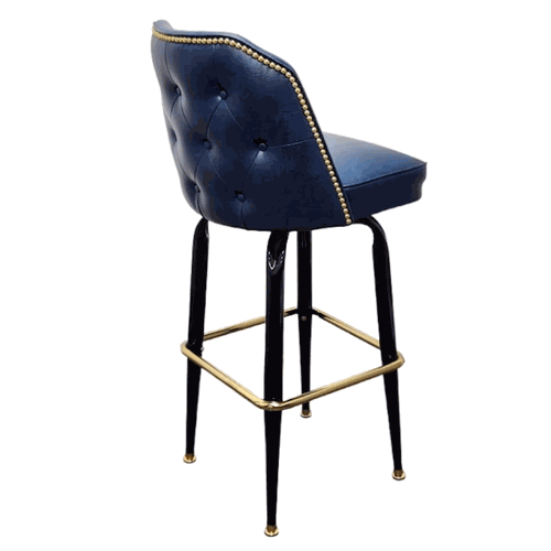 Tufted Cut Corner Bar Stool