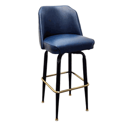 Tufted Cut Corner Bar Stool