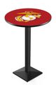 U.S. Marine Corps Modern Pub Table Red/Yellow
