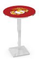 U.S. Marine Corps Modern Pub Table Red/Yellow