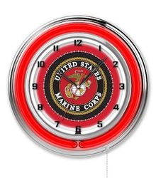 U.S. Marine Corps Neon Clock 19