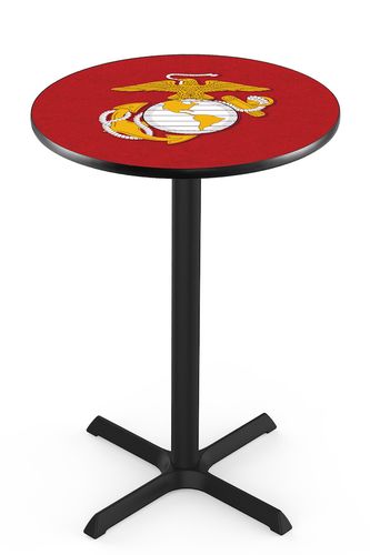 U.S. Marine Corps Original Pub Table Red/Yellow
