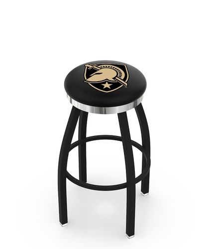 US Military Academy Chrome Ring Swivel Stool