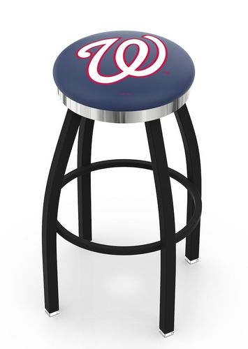 Washington Nationals Chrome Ring Swivel Stool