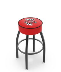 Wisconsin Badgers Cushion Swivel Stool