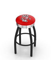 Wisconsin Badgers Diner Swivel Stool