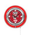 Wisconsin Badgers Neon Clock 15
