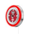 Wisconsin Badgers Neon Clock 15