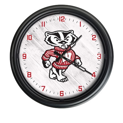 Wisconsin Badgers Outdoor LED Clock