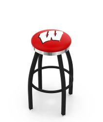 Wisconsin Chrome Ring Swivel Stool