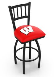Wisconsin Jailhouse Back Swivel Stool
