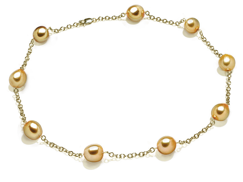 thumbnail image 2 of Natural South Sea Baroque White Pearl Necklace – 10-11mm Beads, 18 Inches 2 of 4