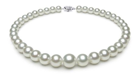 10 x 14.3mm White South Sea Cultured Pearl Necklace | Serial Number s9-ra02085w-b43