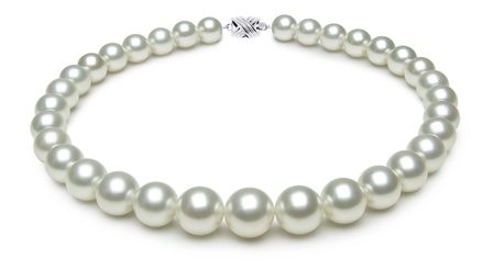 12.1 x 14.6mm White Australian South Sea Pearl Necklace | Serial Number s9-ra01166w-b44