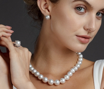 12 x 12.9mm White South Sea Pearl Necklace