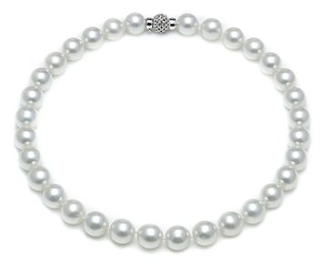 12 x 12.9mm White South Sea Pearl Necklace