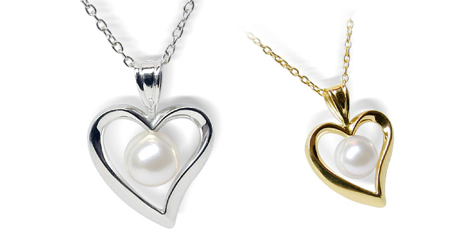 ネックレス・ペンダント VVV Surgical Heart Logo Pendant Pearl Necklace BFK142 CL526_EC7253?$crop1254$