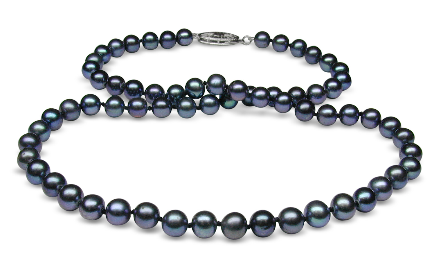 Raven Blue Freshwater Cultured Pearl Necklace American Pearl - Main Image