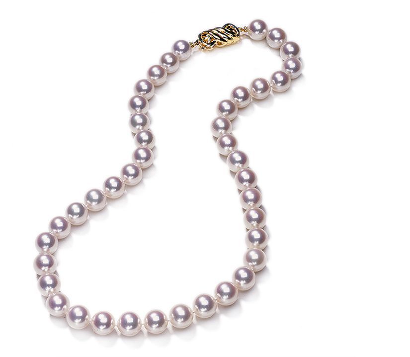 6.5mm x 7mm Japanese Akoya Cultured Pearl Necklace