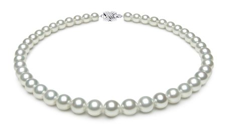 7.8 x 9.8mm White Australian South Sea Pearl Necklace Serial Number | s9-dr06409w-b41