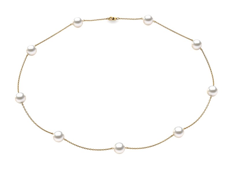 7 x 7.5mm AAA Quality Japanese Akoya Cultured Pearl Tin Cup