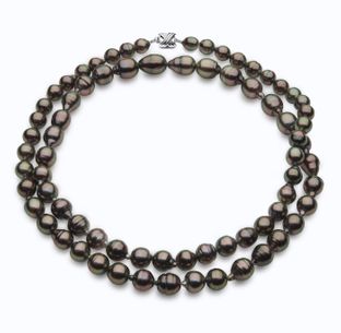Baroque Tahitian Black Pearl Necklaces
