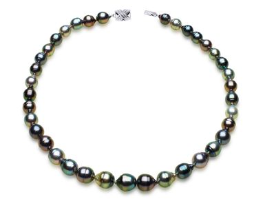 Baroque Tahitian Black Pearl Necklaces