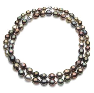 Baroque Tahitian Black Pearl Necklaces