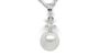 Crystal a Japanese Akoya Cultured Pearl Pendant