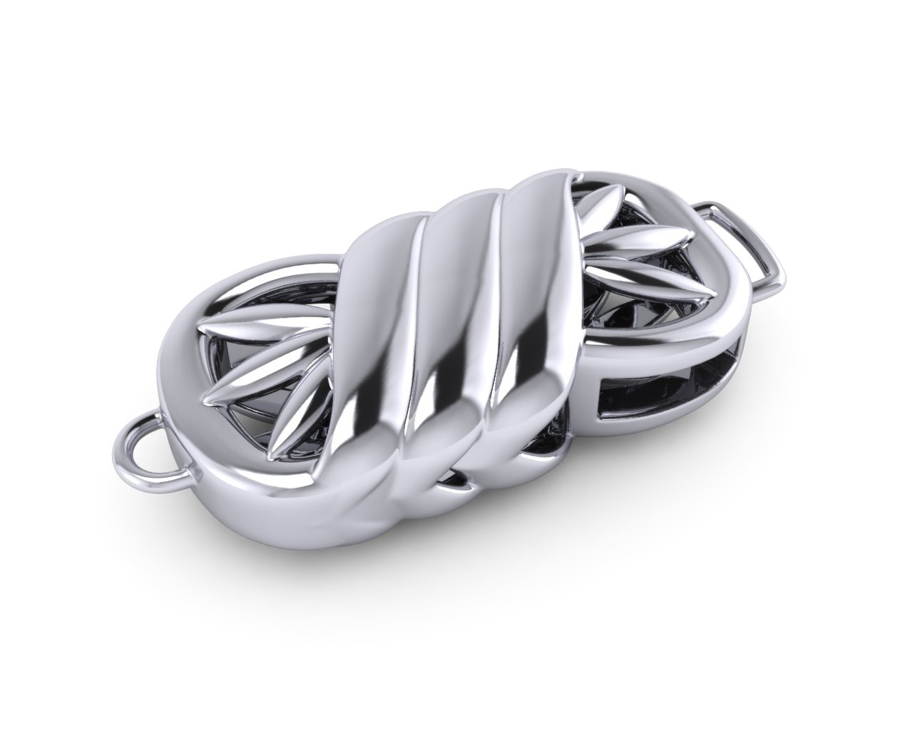 Figure Eight Clasp American Pearl