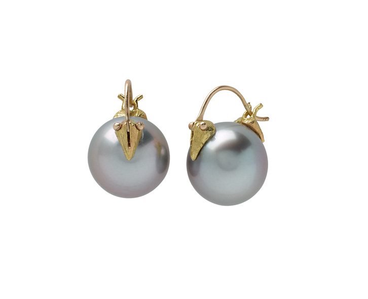 Gabrielle Sanchez Tahitian Pearl Flyer Earrings