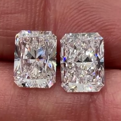 GIA Natural Diamond 3 Carat D color Radiants