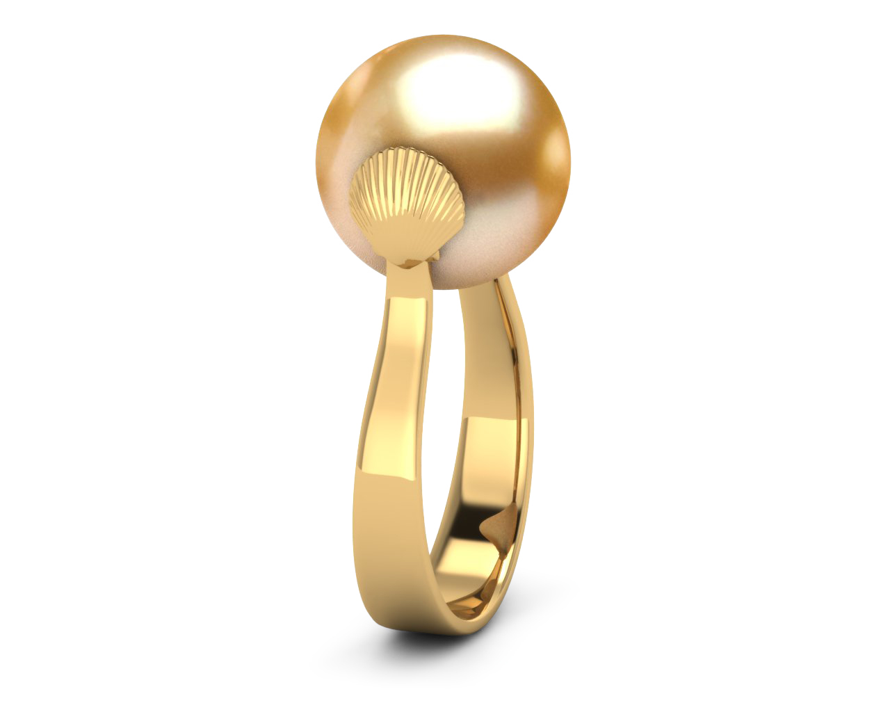 Gold Marella Seashell Ring
