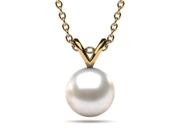Japanese Akoya Single V 6mm Pearl Pendant