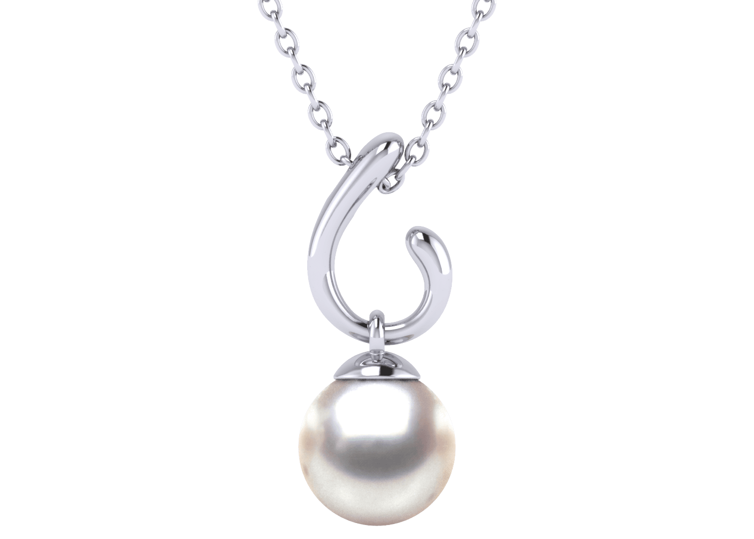 Lani a Japanese Akoya Cultured Pearl Pendant American Pearl
