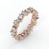 14K Multi-Shape Diamond Wedding Band in Rose Gold