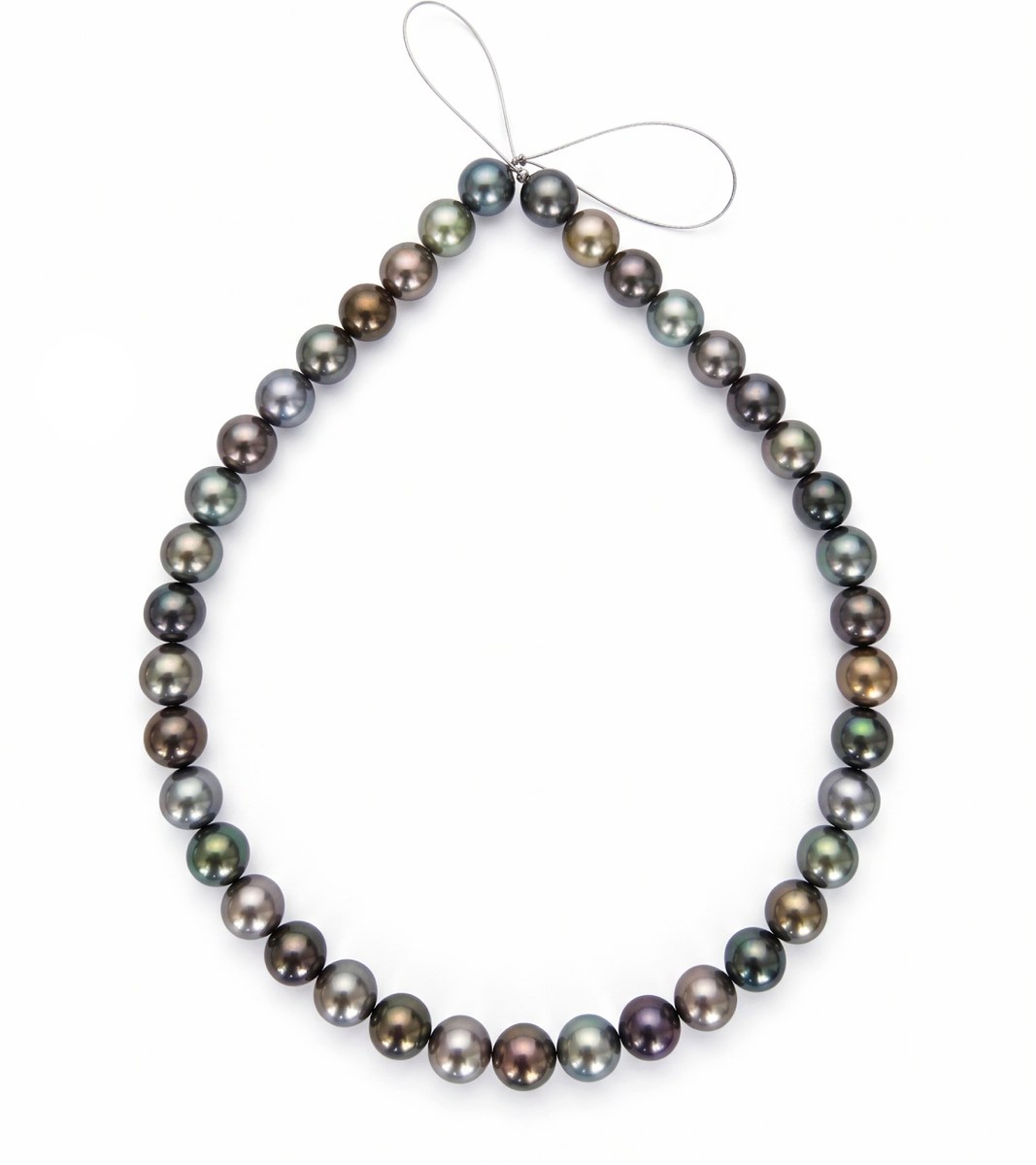 Multicolor Tahitian Pearls: One 16-Inch Necklace, Every Natural Overtone