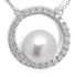 Ohm Pearl and Diamond Pendant