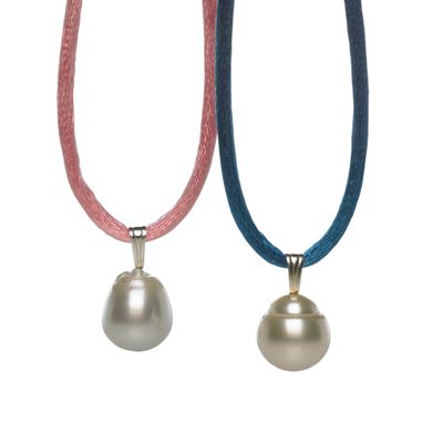 anuke Silkcord x Pearl Necklace Pearl Silk Cord Necklaces