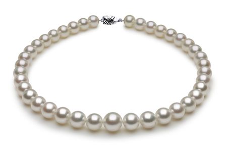 South Sea Pearl Necklace Serial Number | white-south-sea-round-pearl-necklace-13-4mmto10mm-aaa-16inch-s8-dr03181w-b19