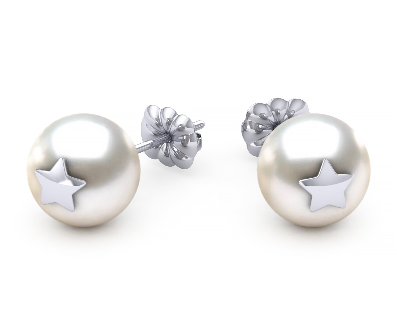 Risen Star Pearl Jockey Earring